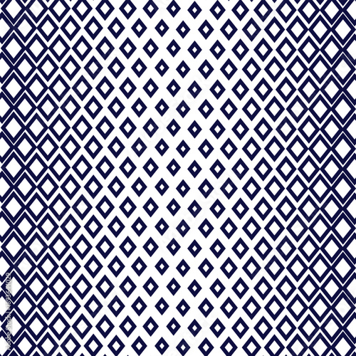 abstract blue colour thik to thin geomatry diamond halftone pattern can be used as background ,textile fabric etc