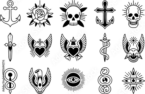 Ultimate Occult and Mystical Symbol Vector Icon Set