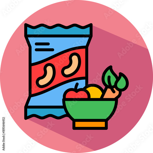 Healthy Snacks isometric icon