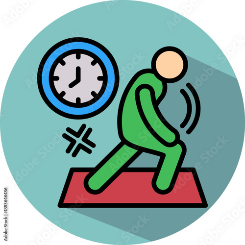Body Stretching isometric icon