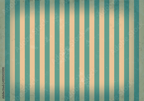Retro striped background with grunge texture. Vintage backdrop for circus, carnival show or festival. Vector illustration.