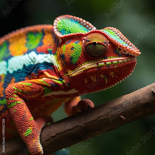 chameleon on a tree