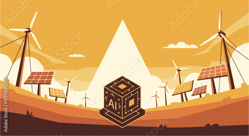 AI and Renewable Energy: A Sustainable Future with Wind Turbines and Solar Panels