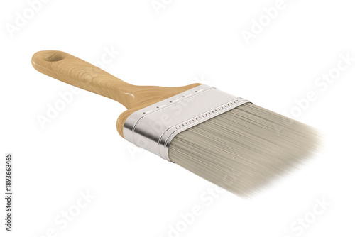 Brush on white background. ...