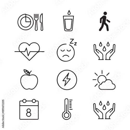 Silhouette of a Man Playing a Guitar on a White Background musician