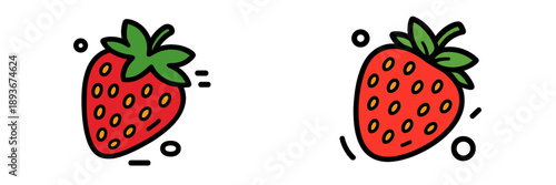 Fresh and vibrant strawberry vector illustration for various uses