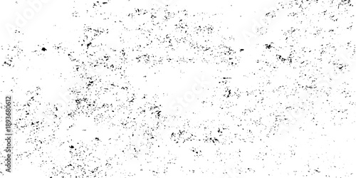 Black and white Dust overlay distress grungy effect paint. Black and white grunge seamless texture. Dust and scratches grain texture on white and black background.