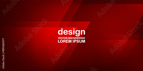 red background geometry for banner, sales promotion, flyer, cover, brochure, business presentation and wallpaper
