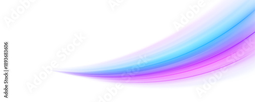 Neon light trails curve through a dark space like flowing energy. Blue and violet glow suggests speed and motion. Abstract futuristic background for tech visuals. PNG
