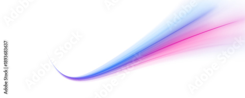 Abstract light ribbons swirl in space, leaving luminous traces. Gradient neon colors enhance a sense of acceleration. Futuristic illustration of movement and power. PNG