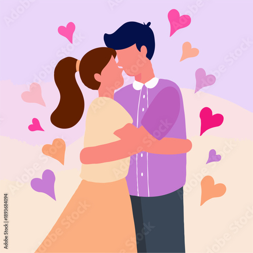 Couple in Love Illustration