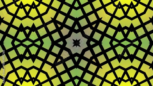 Seamless texture featuring Arabic geometric ornament vector mosaic pattern suitable for wallpaper fabric backgrounds, decorative surfaces and creative digital and print design projects