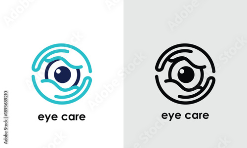 Eye Care Logo Design Vision and Protection Concept.