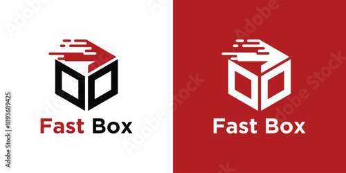 Fast Box Logo Design A Modern and Dynamic Delivery Service.