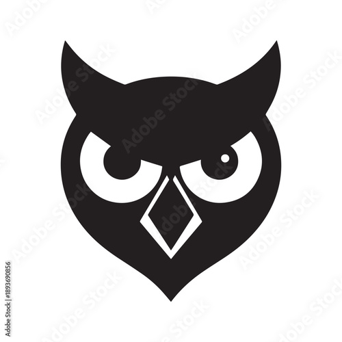 Strategic Owl Logo Representing Intelligence And Planning