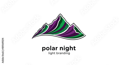 Polar Night Light Branding Logo Design.