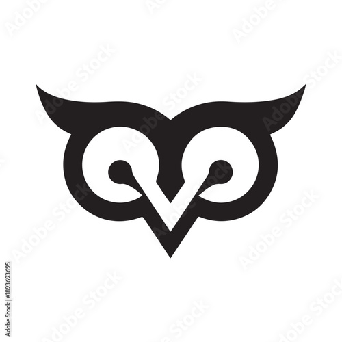 Consulting Owl Logo Representing Insight And Strategy
