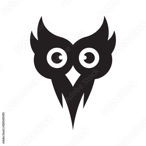 Abstract Owl Emblem With Modern Branding Style