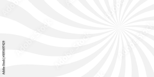 Vector sunray stripe background. Light sunburst glowing background. Sunburst pattern summer social banner. vector illustration pattern beam rays. Spiral radial striped backdrop design.