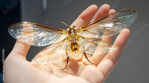 Wallpaper Mural butterfly on finger Torontodigital.ca