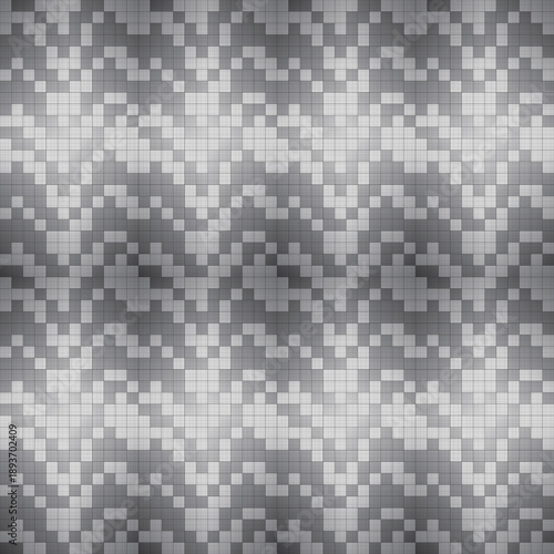 black and white square mosaic seamless pattern vector illustration
