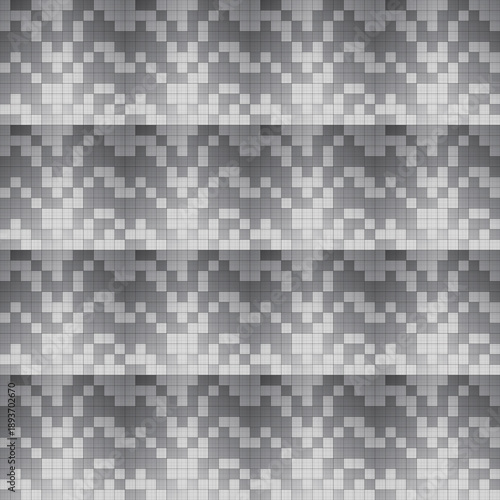 black and white square mosaic seamless pattern vector illustration