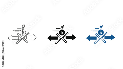 Science Lab Flask and Technology Gear Icon - R&D Innovation Concept