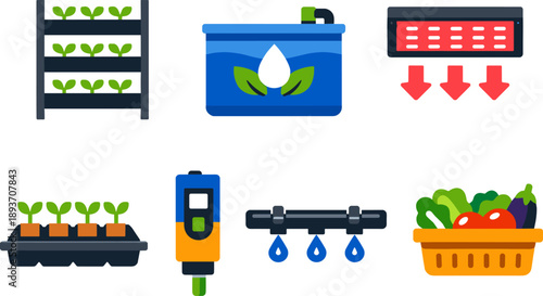Hydroponic Farm System Equipment.