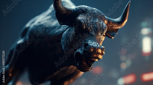 Angry Bull Trading with Computer Bullish in Stock Market