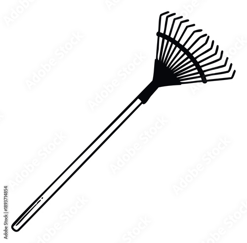 Essential gardening rake tool for efficient outdoor yard work and seasonal leaf collection, ideal for landscaping projects and home garden maintenance.
