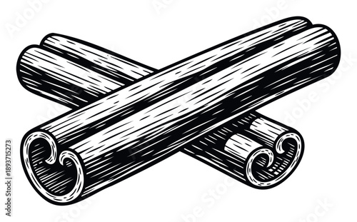 Aromatic cinnamon sticks for culinary creations, baking recipes, and food seasoning, perfect for packaging and menu decorations