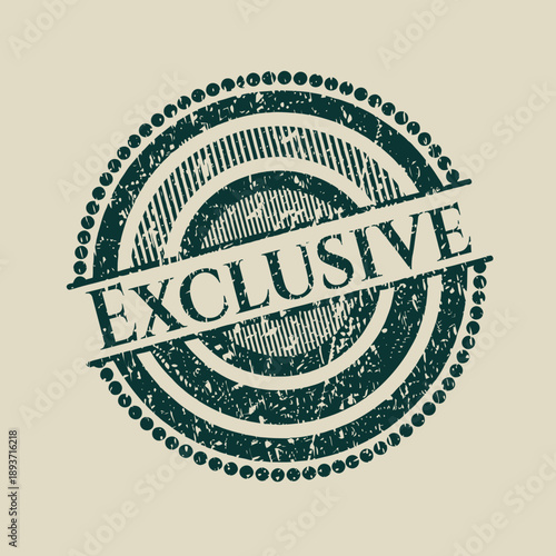 Exclusive Green Stamp with Circular Design.