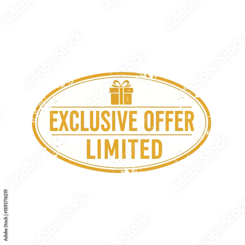 Exclusive Offer Limited Time Sale Stamp.
