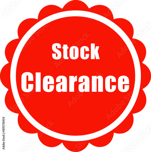 Stock Clearance Sale Badge