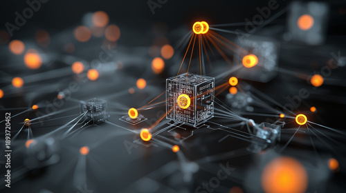 A professional visualization of AI model training using structured data and neural networks.
