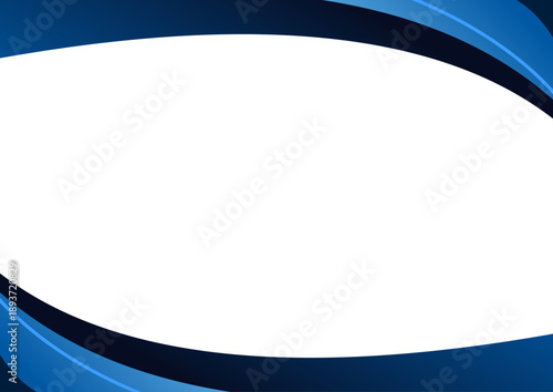 elegant blue navy frame border certificate modern design