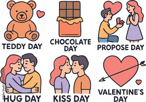 Sweet Moments From Hug To Valentine day