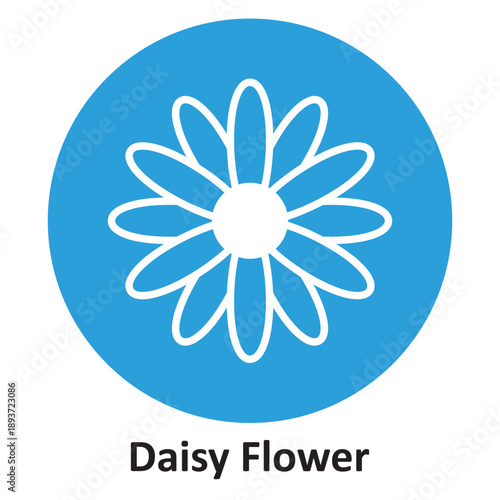 Daisy Flower Vector icon which can easily modify or edit