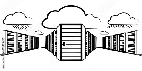 Digital Transformation Concept with Human Silhouette Dissolving into Data Particles
