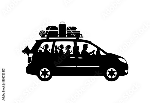 Family Road Trip in an SUV