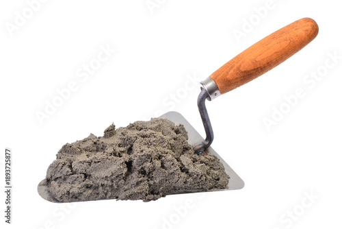 Quadro su tela Brick laying tool on white background