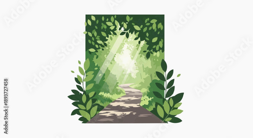 International Day of Forests Nature Conservation Flat Vector Illustration