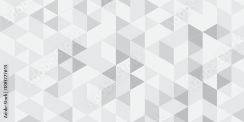 Abstract white background with silver effect. Light gray colour texture. Grey blue modern pattern. Gradient textur. Triangle patern. Triangular backdrop. Design bg business print