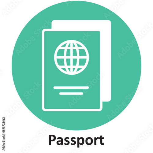 Passport Vector icon which can easily modify or edit