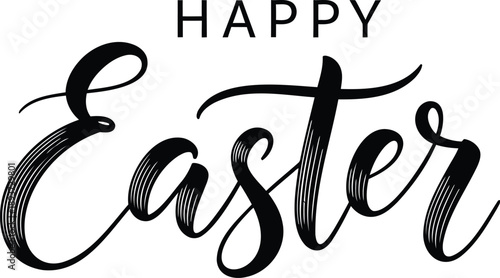 Happy Easter greeting card vector