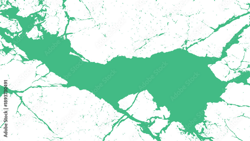 Obraz premium Green paint splatter texture with white background