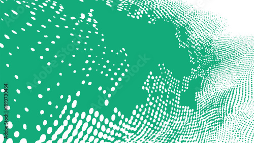 Green background with white dotted pattern design element