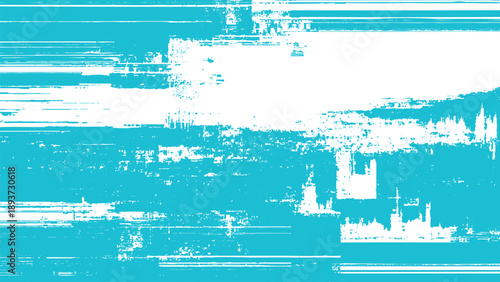 Grungy blue and white distressed texture background pattern