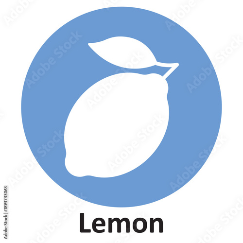 Lemon Vector icon which can easily modify or edit