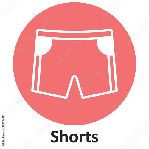Wallpaper Mural Shorts Vector icon which can easily modify or edit Torontodigital.ca